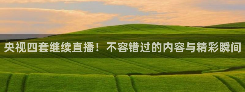 鲸鱼体育直播：央视四套继续直播！不容错过的内容与精彩瞬间